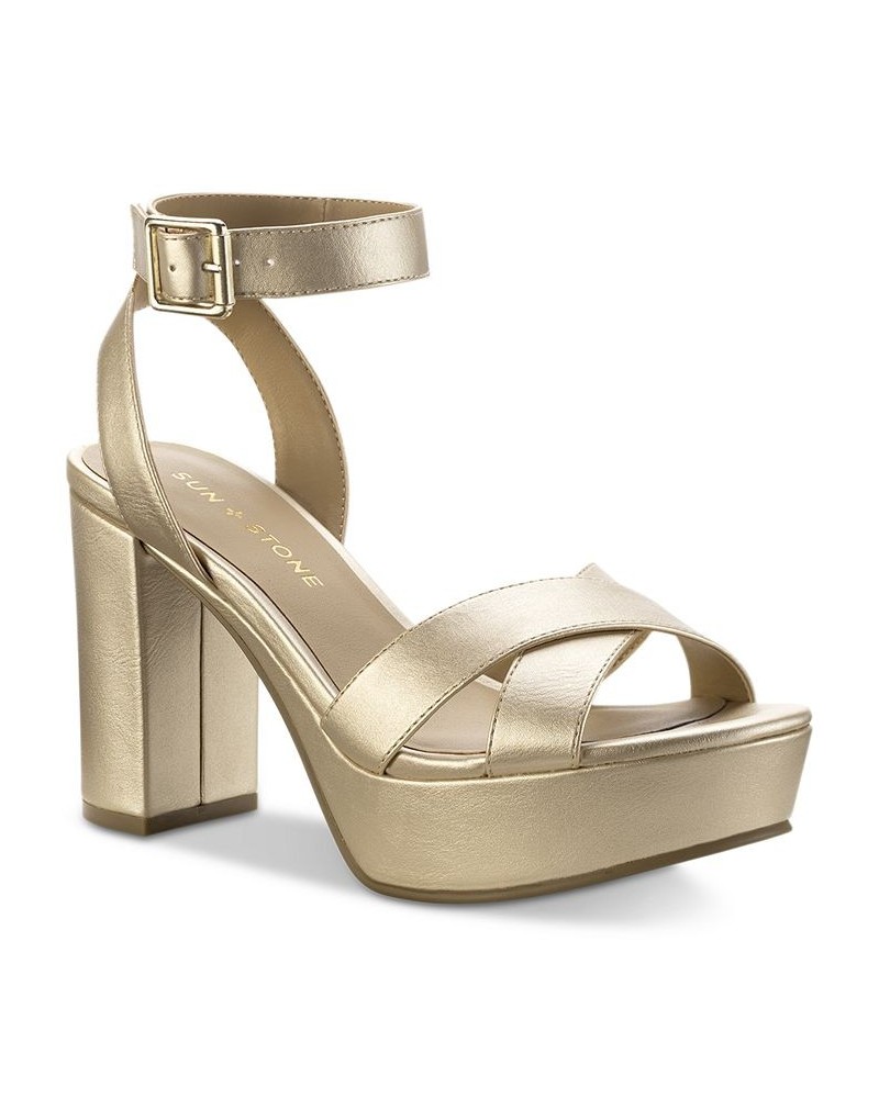 Lillah Dress Sandals Gold $36.14 Shoes