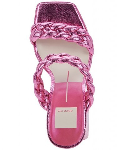 Women's Ashby Braided Two-Band Platform Sandals PD05 $73.50 Shoes