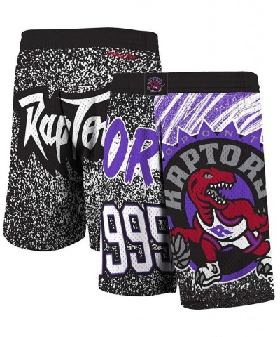 Men's Black Toronto Raptors Hardwood Classics Jumbotron Sublimated Shorts $28.52 Shorts