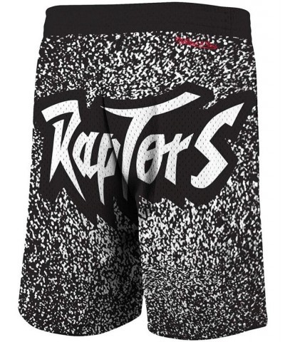 Men's Black Toronto Raptors Hardwood Classics Jumbotron Sublimated Shorts $28.52 Shorts