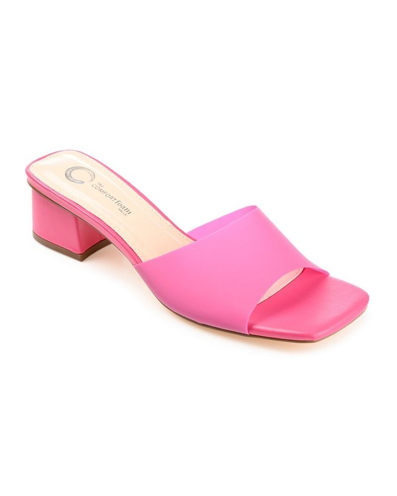 Women's Jaydin Vinyl Sandals Pink $48.00 Shoes