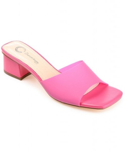 Women's Jaydin Vinyl Sandals Pink $48.00 Shoes