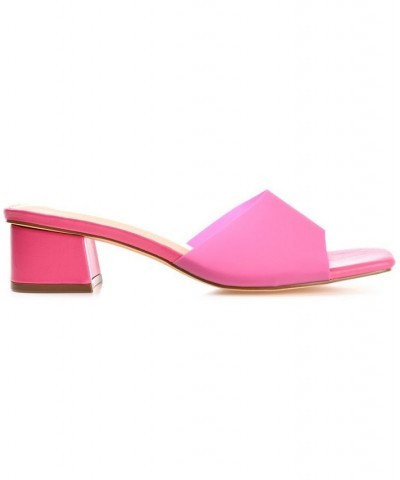 Women's Jaydin Vinyl Sandals Pink $48.00 Shoes