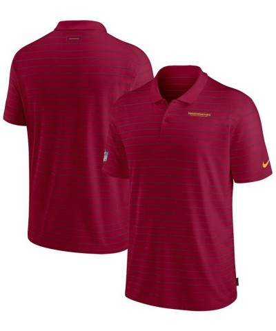 Men's Burgundy Washington Football Team Sideline Victory Coaches Performance Polo Shirt $33.63 Polo Shirts