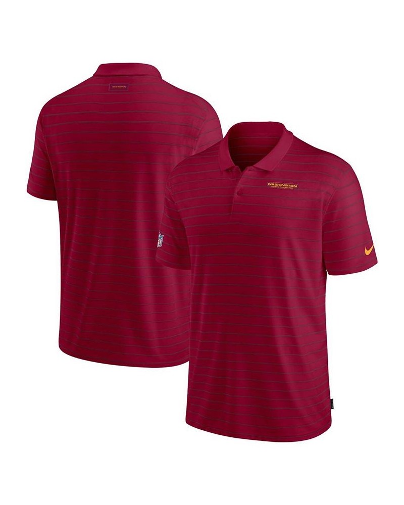 Men's Burgundy Washington Football Team Sideline Victory Coaches Performance Polo Shirt $33.63 Polo Shirts