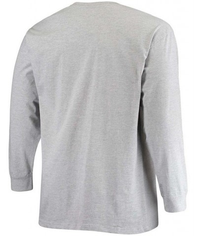 Men's Big and Tall Heathered Gray Houston Texans Practice Long Sleeve T-shirt $20.00 T-Shirts