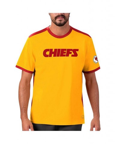 Men's Gold, Red Kansas City Chiefs Mesh Back T-shirt $21.60 T-Shirts