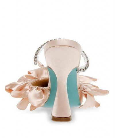 Women's Jayde Ruffle Evening Pump Tan/Beige $56.99 Shoes