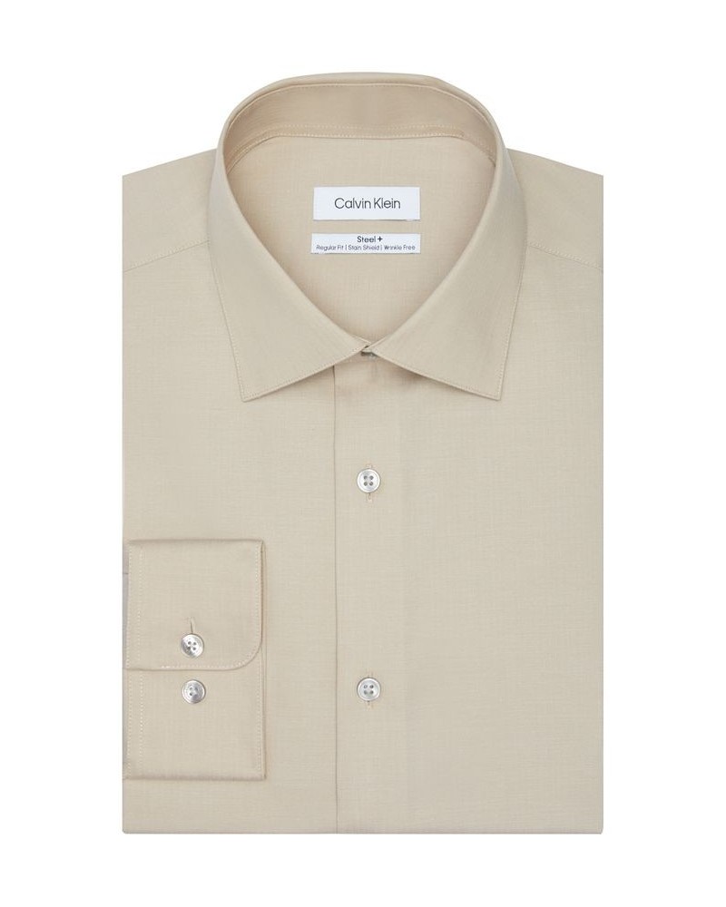 Calvin Klein Men's Steel Regular Fit Stain Shield Performance Dress Shirt PD01 $35.80 Dress Shirts