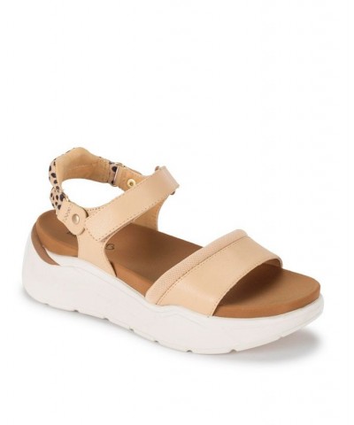 Wincy Platform Sandals Tan/Beige $47.17 Shoes