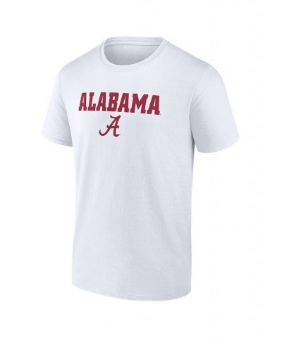 Men's Branded White Alabama Crimson Tide Game Day 2-Hit T-shirt $23.59 T-Shirts