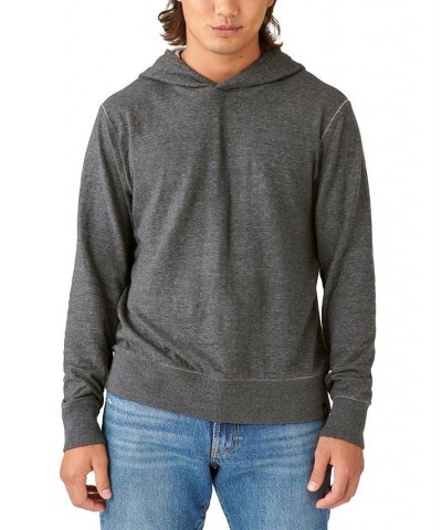 Men's Duo Fold Long Sleeves Hooded Sweatshirt Gray $27.57 Sweatshirt