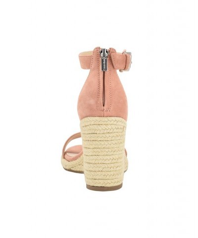 Women's Noshela Espadrille Wedge Dress Sandals Pink $42.84 Shoes