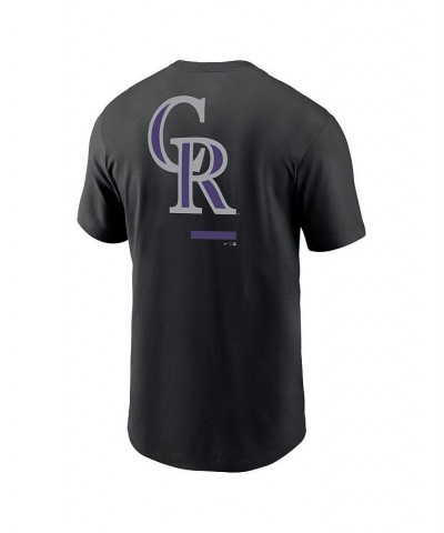 Men's Black Colorado Rockies Over the Shoulder T-shirt $25.49 T-Shirts