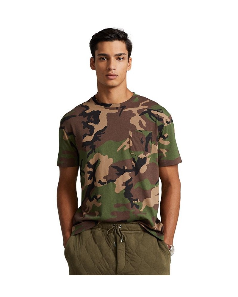 Men's Classic-Fit Jersey Pocket T-Shirt Green $31.97 T-Shirts