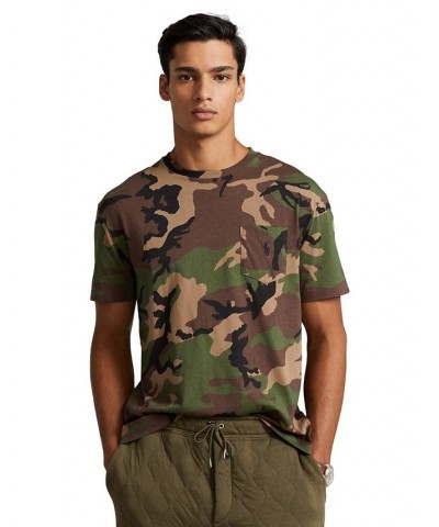 Men's Classic-Fit Jersey Pocket T-Shirt Green $31.97 T-Shirts