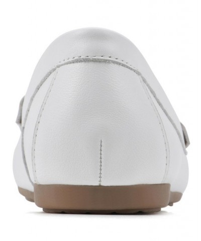 Women's Deutzia Slip-On Loafers White, Leather $44.65 Shoes