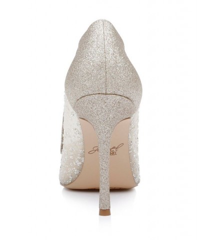 Women's Aylin Evening Pumps White $59.34 Shoes