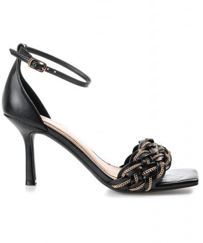 Women's Mabella Braided Chain Sandals Brown $41.80 Shoes