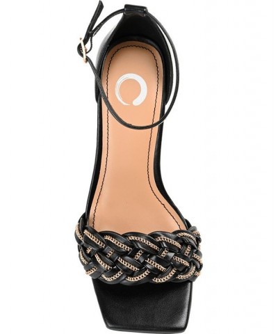 Women's Mabella Braided Chain Sandals Brown $41.80 Shoes