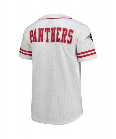 Men's White, Red Clark Atlanta University Panthers Free Spirited Baseball Jersey $34.50 Jersey