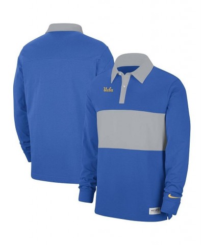 Men's Blue UCLA Bruins Striped Long Sleeve Polo Shirt $29.40 Polo Shirts