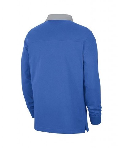 Men's Blue UCLA Bruins Striped Long Sleeve Polo Shirt $29.40 Polo Shirts