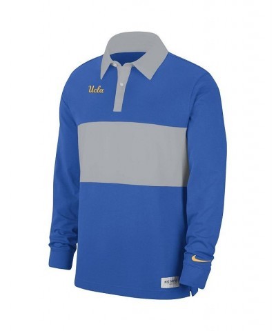 Men's Blue UCLA Bruins Striped Long Sleeve Polo Shirt $29.40 Polo Shirts