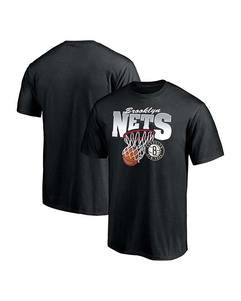 Men's Black Brooklyn Nets Balanced Floor T-shirt $16.11 T-Shirts