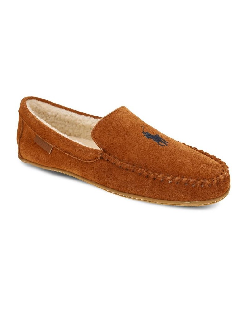 Men's Collins Genuine Suede Moc Slipper Brown $43.20 Shoes