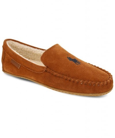 Men's Collins Genuine Suede Moc Slipper Brown $43.20 Shoes