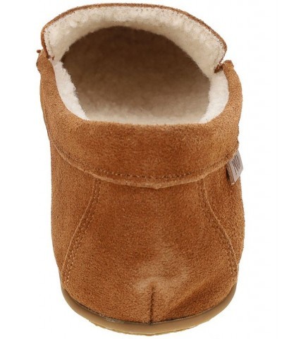 Men's Collins Genuine Suede Moc Slipper Brown $43.20 Shoes