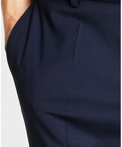 Hugo Boss Men's Slim-Fit Superflex Stretch Solid Suit Pants Blue $66.56 Pants