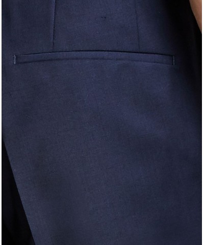 Hugo Boss Men's Slim-Fit Superflex Stretch Solid Suit Pants Blue $66.56 Pants