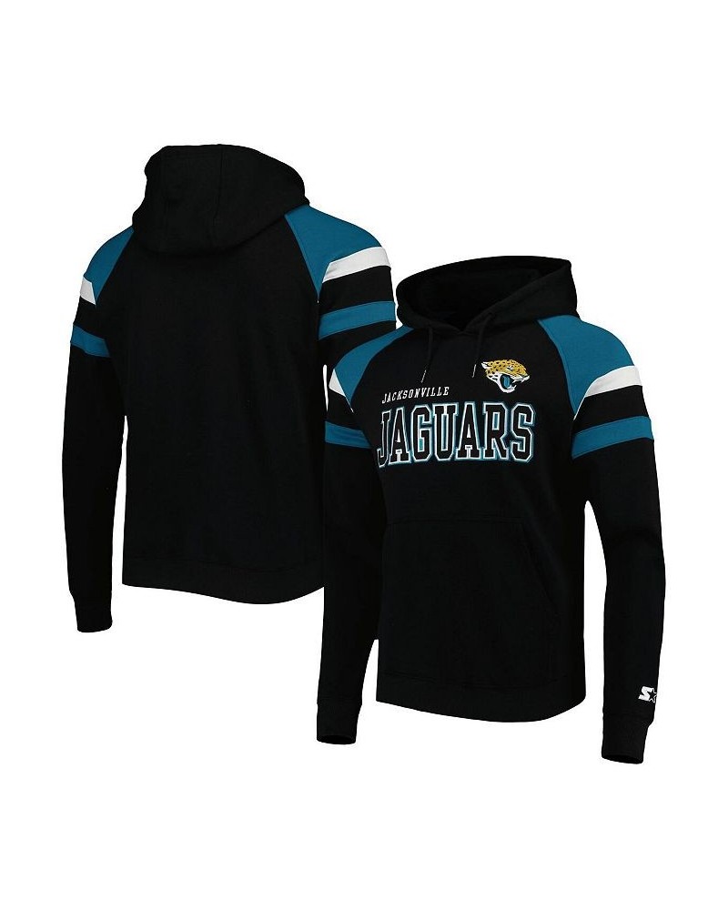 Men's Black Jacksonville Jaguars Draft Fleece Raglan Pullover Hoodie $34.98 Sweatshirt