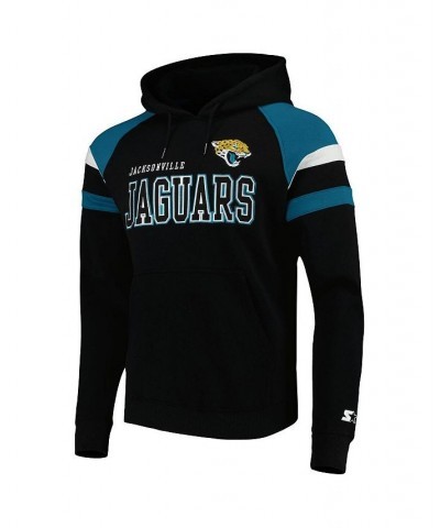 Men's Black Jacksonville Jaguars Draft Fleece Raglan Pullover Hoodie $34.98 Sweatshirt