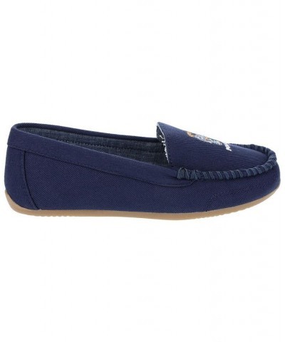 Women's American Bear Moccasin Slipper Blue $41.65 Shoes