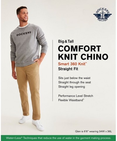 Men's Straight-Fit Comfort Knit Chinos PD02 $27.95 Pants