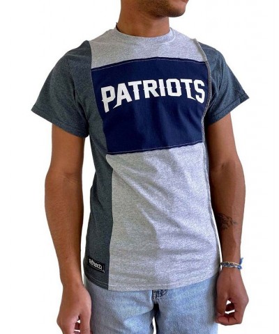 Men's Heathered Gray New England Patriots Split T-shirt $28.49 T-Shirts