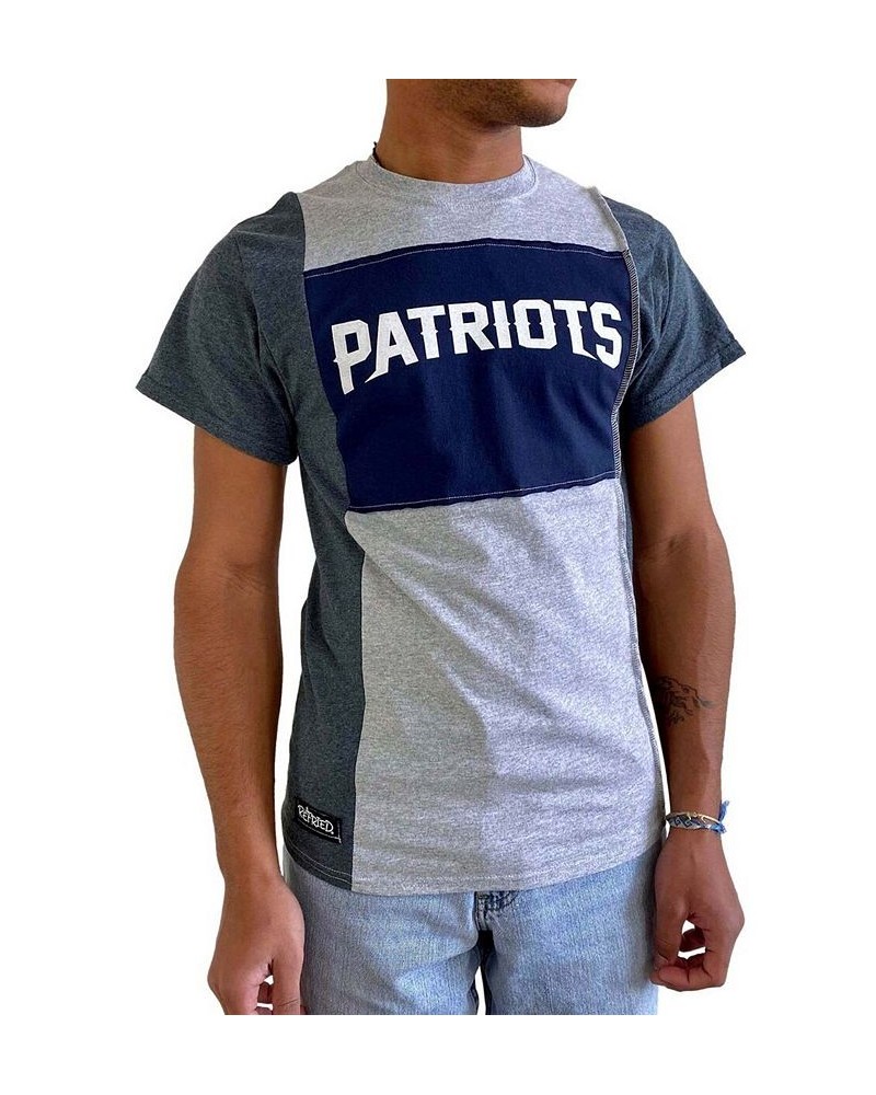 Men's Heathered Gray New England Patriots Split T-shirt $28.49 T-Shirts