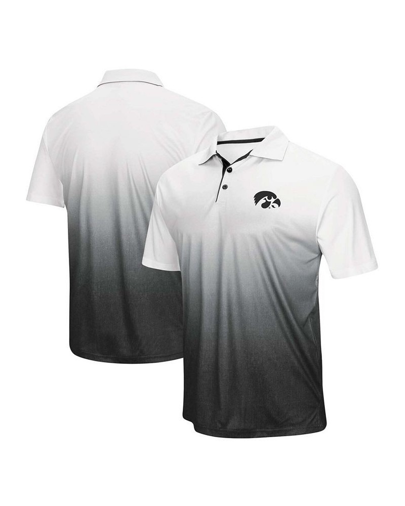 Men's Heather Gray Iowa Hawkeyes Magic Team Logo Polo Shirt $20.79 Polo Shirts