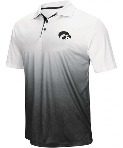 Men's Heather Gray Iowa Hawkeyes Magic Team Logo Polo Shirt $20.79 Polo Shirts