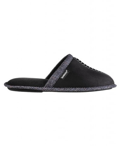 Men's Memory Foam Microsuede Titus Scuff Slippers Black $11.04 Shoes