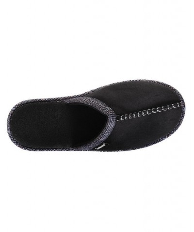 Men's Memory Foam Microsuede Titus Scuff Slippers Black $11.04 Shoes