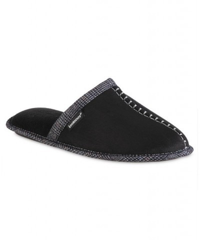 Men's Memory Foam Microsuede Titus Scuff Slippers Black $11.04 Shoes