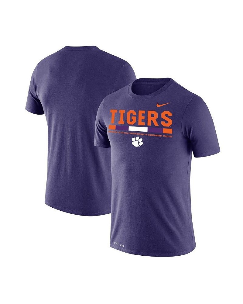 Men's Purple Clemson Tigers Big and Tall Legend Performance T-shirt $27.99 T-Shirts