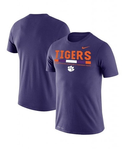 Men's Purple Clemson Tigers Big and Tall Legend Performance T-shirt $27.99 T-Shirts