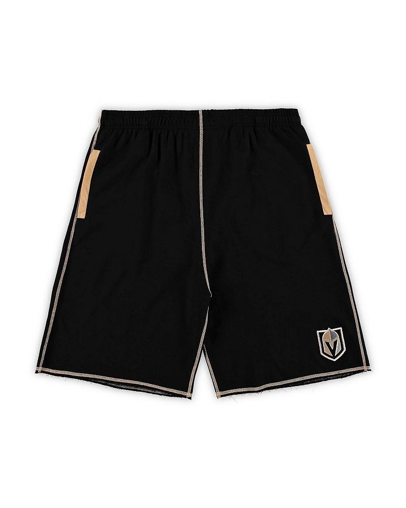 Men's Black Vegas Golden Knights Big and Tall French Terry Shorts $15.84 Shorts