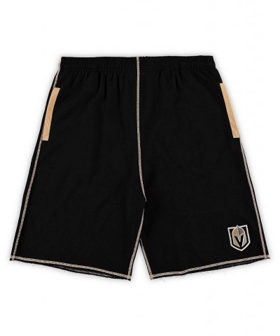 Men's Black Vegas Golden Knights Big and Tall French Terry Shorts $15.84 Shorts