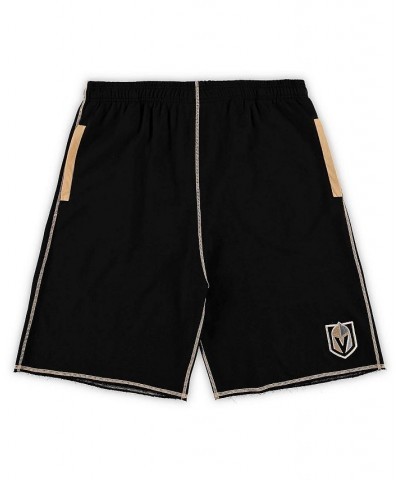 Men's Black Vegas Golden Knights Big and Tall French Terry Shorts $15.84 Shorts